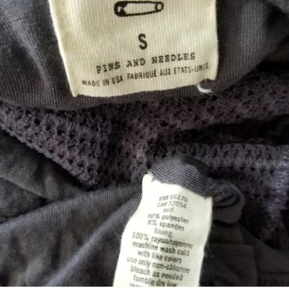 Pins & Needles S Gray Stretchy Ruffled Mini Dress - Picture 6 of 6